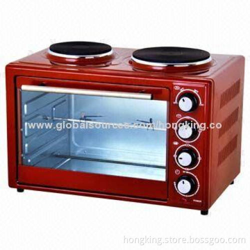 Toaster oven, 35L and hot plate and grill, bake, convection, rotisserie, BBQ, roast function